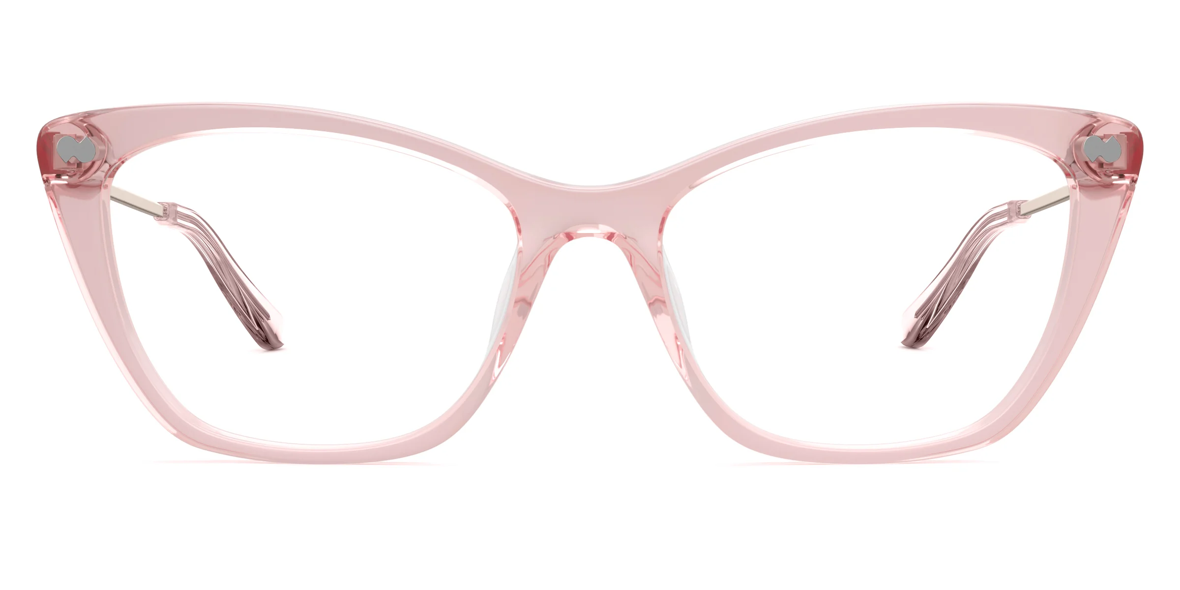 The Wanda - Pink Clear Acetate Rose Gold Metal - Image 2